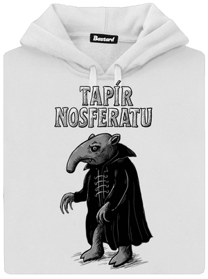Tapír Nosferatu dámska mikina klokanka White