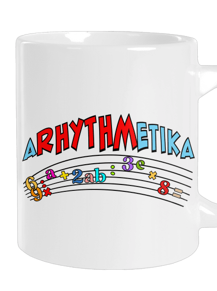 Arhythmetika veľký hrnček White