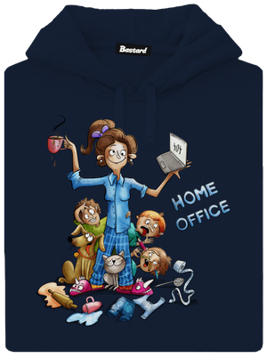 Mamičky home office pánska mikina klokanka Navy