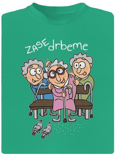 Zase drbeme pánske športové tričko Mint Mal