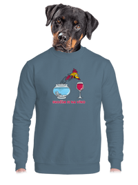 unisex mikina bez kapucne