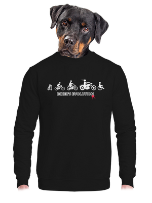 unisex mikina bez kapucne
