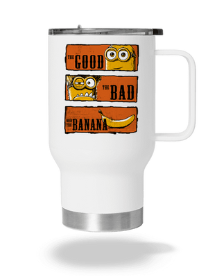 Hodný zlý a banán termohrnček White