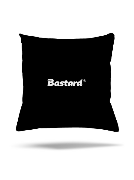 Bastard v logu vankúš Black
