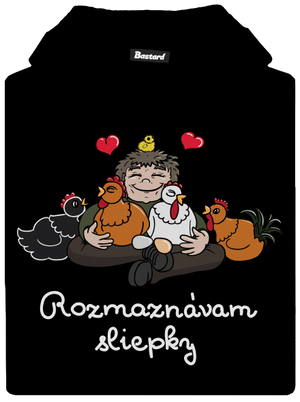 Rozmaznávam sliepky detská mikina klokanka Black