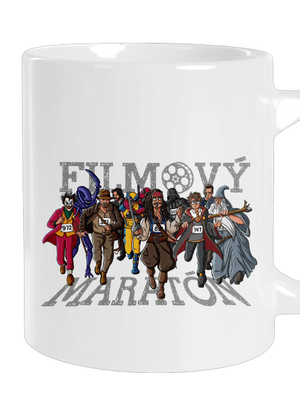 Filmový maratón veľký hrnček White