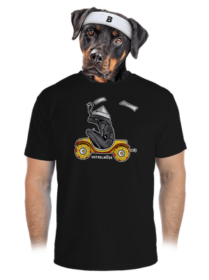 Votrelníček pánske športové tričko Black