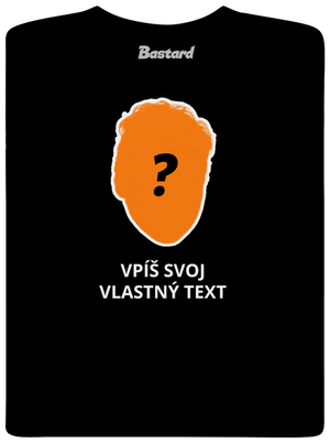 Tvoja hlava pánske tričko Black
