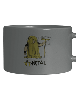 Metalista hrnček makronka Grey Macaron