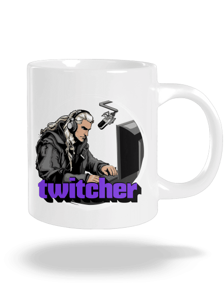 Twitcher veľký hrnček White