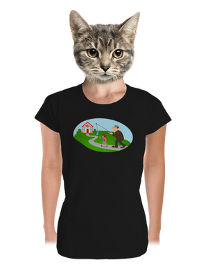 Naspäť do školy dámske tričko prémium Black