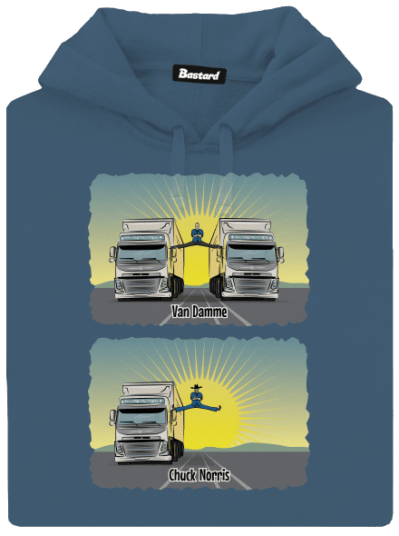 Chuck & Truck dámska mikina klokanka Denim