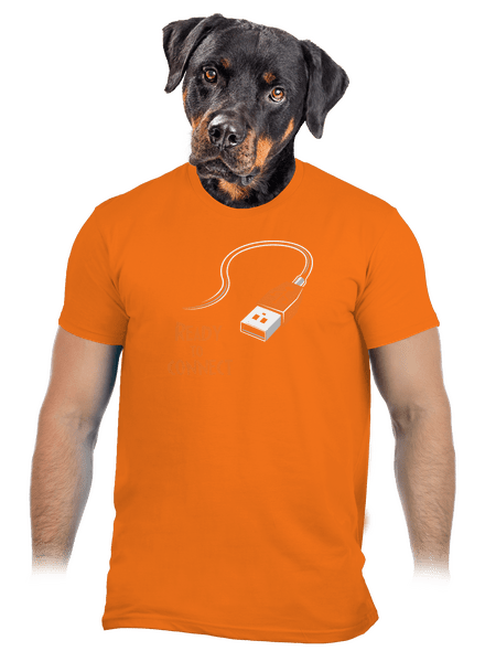 USB pripojenie pánske tričko Orange