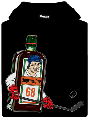 Jágrmeister pánska mikina klokanka Black