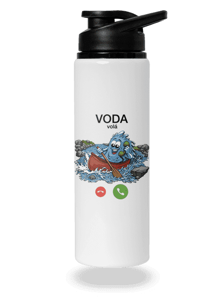 Voda volá flaša na vodu White