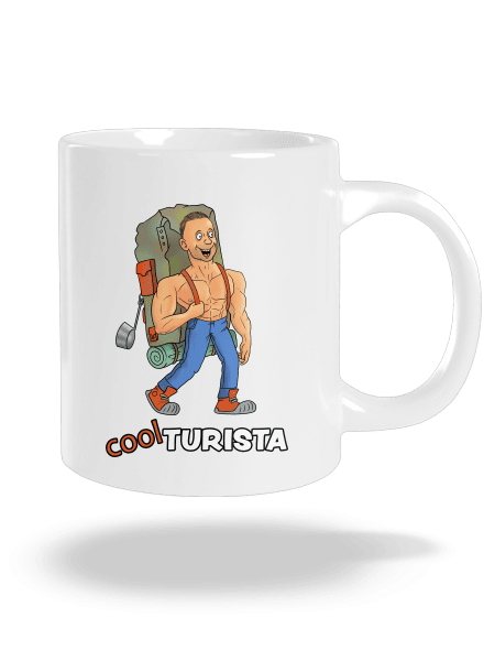 Cool turista veľký hrnček White