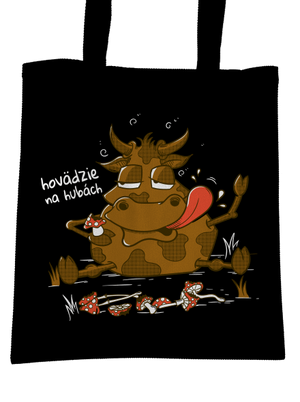 Hovädzie na hubách taška Black