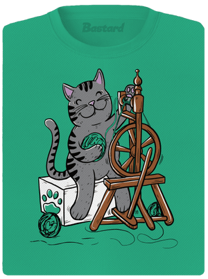 Mačka pradie dámske športové tričko Mint Mal