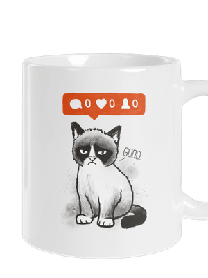 Grumpy klasický hrnček White