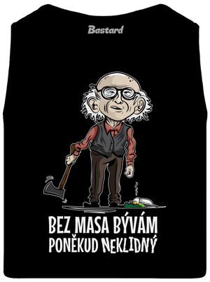 Neklidný bez masa pánske tielko Black