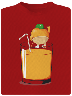 Opitý pomaranč pánske športové tričko Red Mal