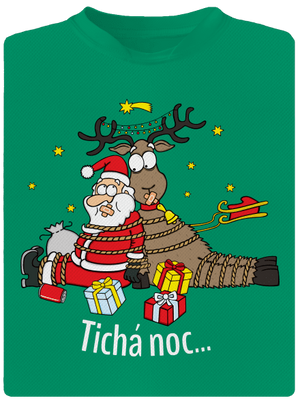 Tichá noc detské športové tričko Kelly Green Mal