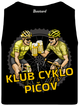 Klub cyklo pičov pánske tielko Black
