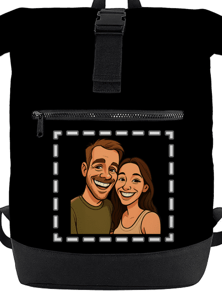 Karikatúra z vlastnej fotky batoh Black