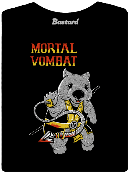 Mortal Vombat dámske tričko Black