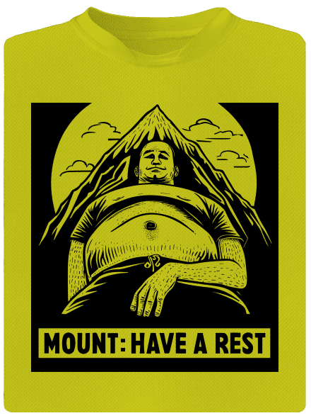 Mount have a rest detské športové tričko Neon Yellow