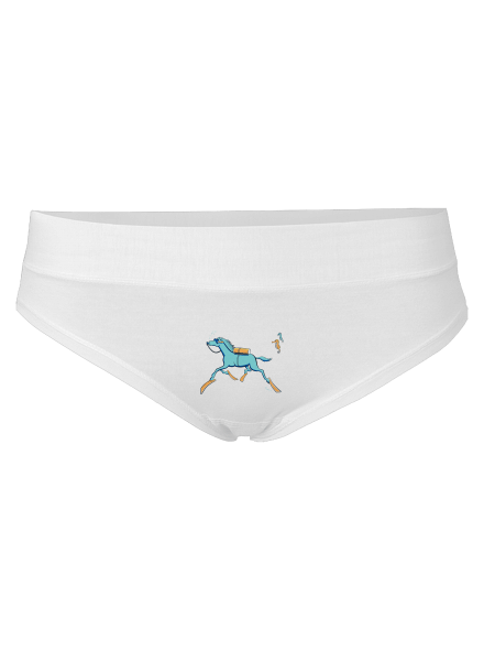 Morský koník dámske nohavičky White