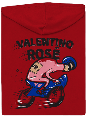 Valentino Rosé pánska mikina na zips Red