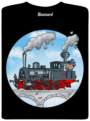 Dym z komína detské tričko Black