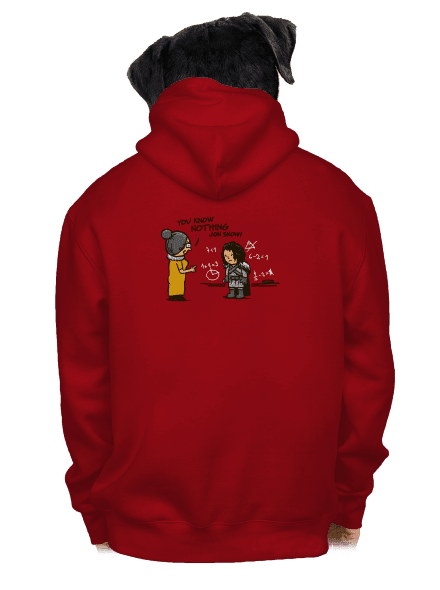 You Know Nothing pánska mikina na zips Red