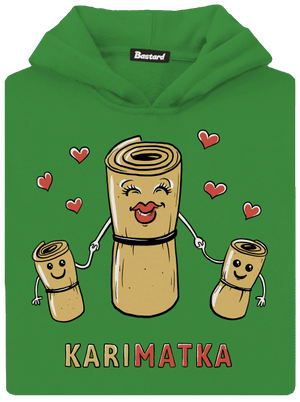 Karimatka detská mikina klokanka Kelly Green AWD