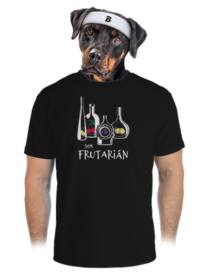 Frutarián pánske športové tričko Black