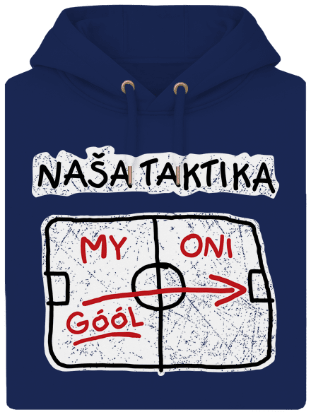 Naša taktika unisex mikina premium Navy