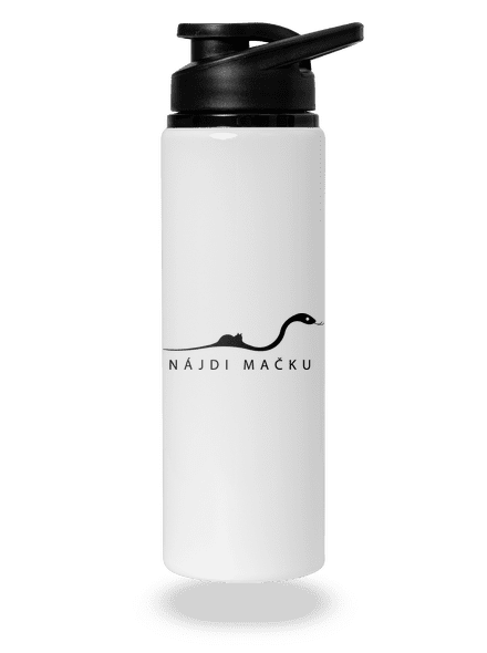 Nájdi mačku flaša na vodu White