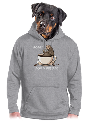 V presse pánska mikina klokanka Light Melange