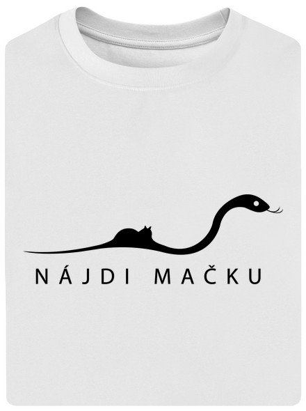 Nájdi mačku unisex tričko oversized White