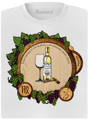 Vínny horoskop: Panna dámske športové tričko White