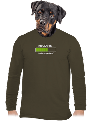 Premýšľam pánske dlhý rukáv Urban Khaki