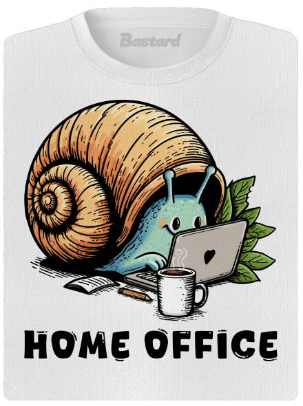 Slimákov home office dámske športové tričko White