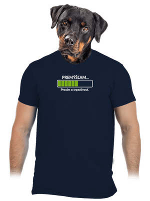 Premýšľam pánske tričko Navy