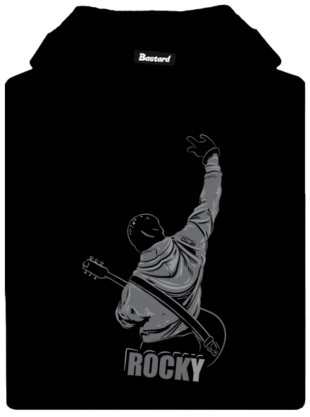 Rocky pánska mikina klokanka Black