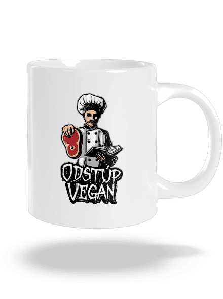 Odstup vegane veľký hrnček White