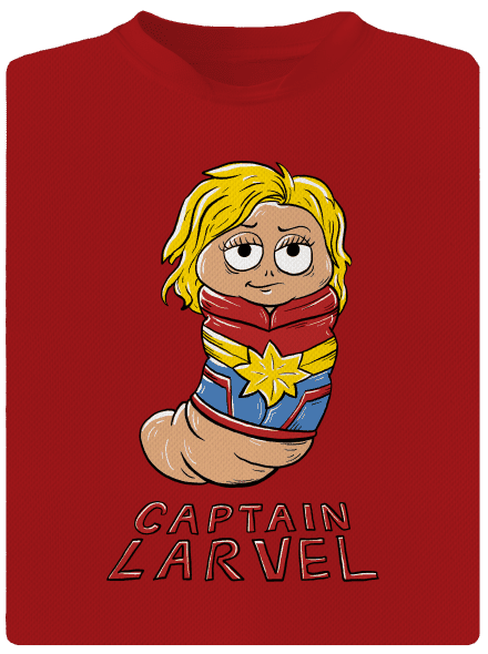 Captain Larvel pánske športové tričko Red Mal