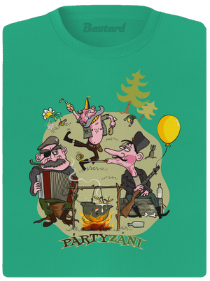 Pártyzáni dámske športové tričko Mint Mal