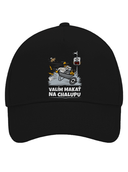 Valím na chalupu šiltovka baseballka Black
