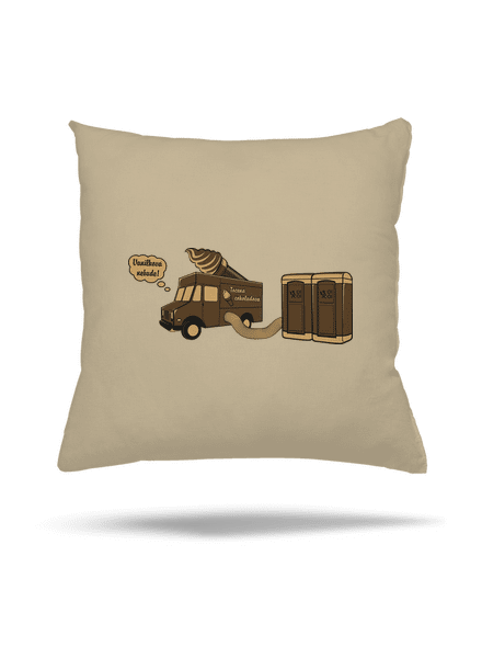 Točená čokoládová vankúš Beige